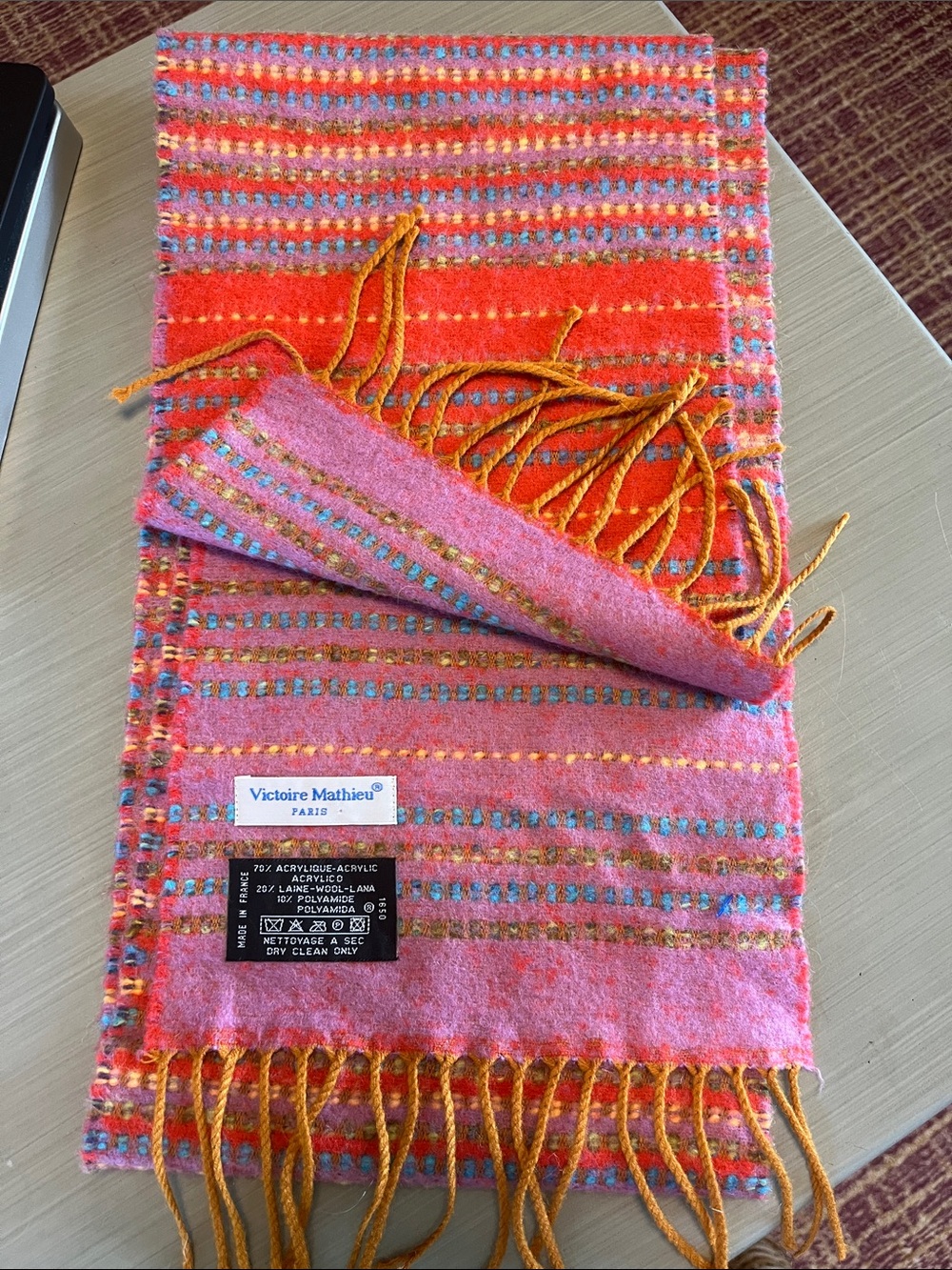 Victorie Mathieu Scarf Multicolored Wool Blend